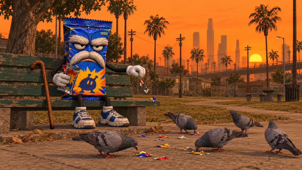 Feeding the pigeons